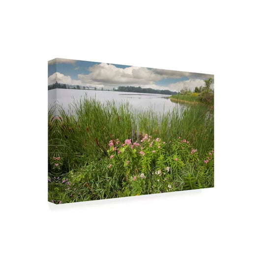 12" x 19" St. Joseph River Centreville Michigan by Monte Nagler - Ennovanest Canvas Wall Painting, Unframed Digital Artwork