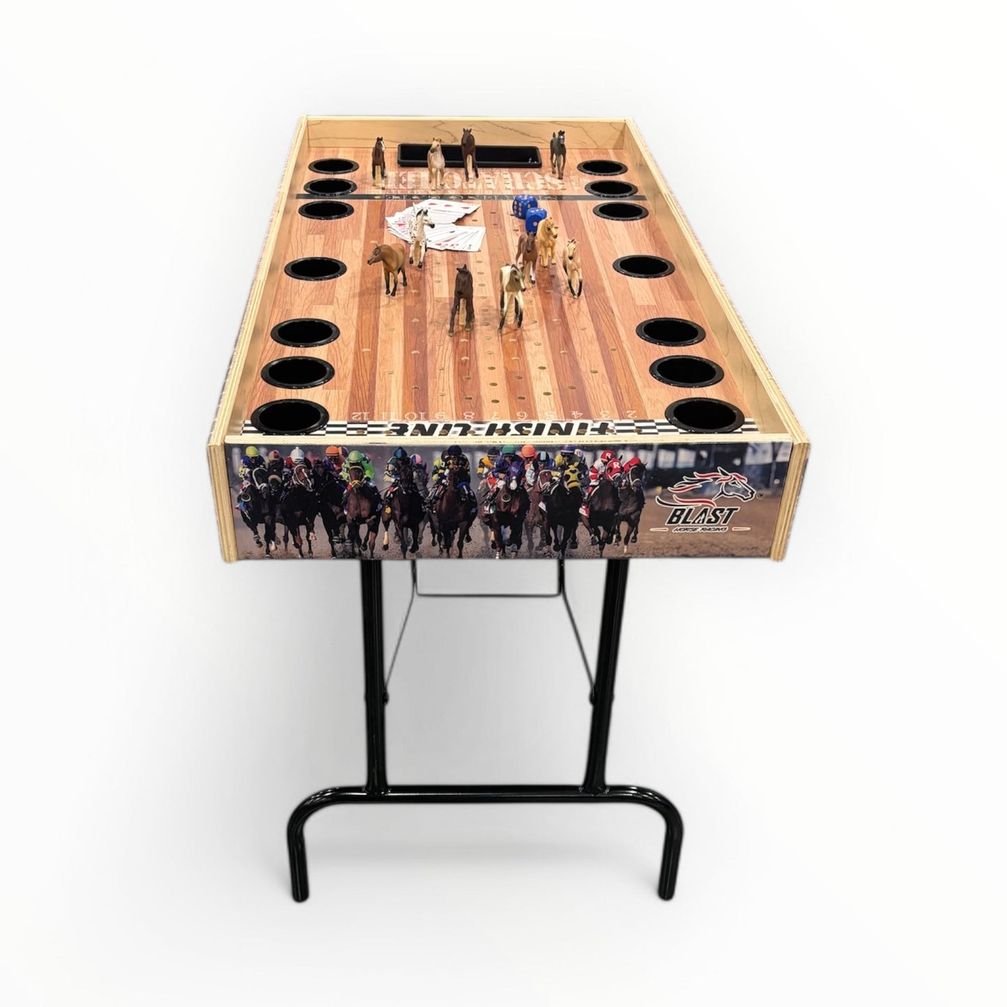 Jumbo Horse Game W/ Drink Holders & Chip Pot