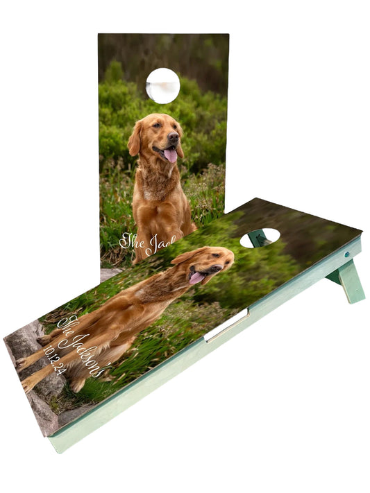 Custom Pet Cornhole Boards Wedding