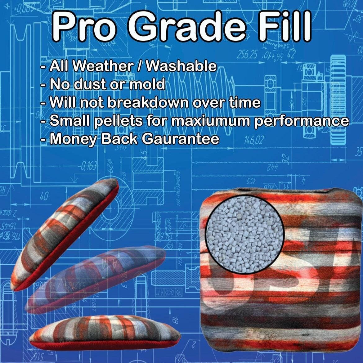 Detroit Football Team All Weather Slick and Stick CORNHOLE Bags