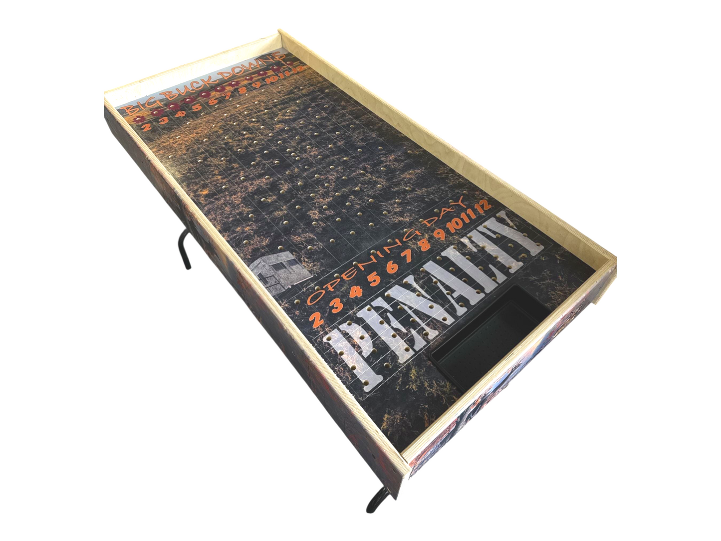 Big Buck Downs-  Jumbo Horse Game with Integrated Chip Pot Big Buck Derby Themed/ Hunting Themed Games/ Deer Themed Horse Racing/ Large Party Games/ Camping