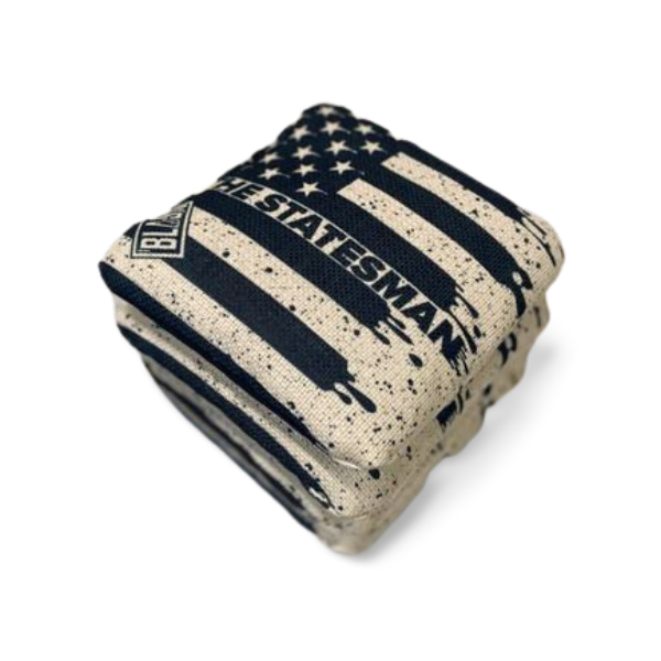 The Statesmen Pro Cornhole Bags (6/9).  Flat fill, smaller profile.