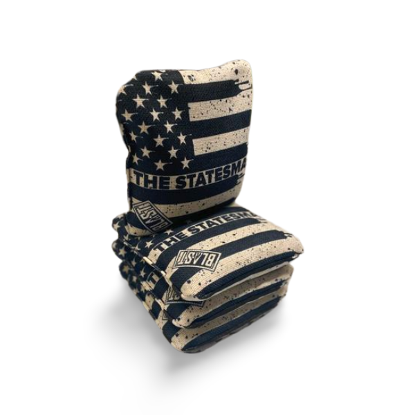 The Statesmen Pro Cornhole Bags (6/9).  Flat fill, smaller profile.