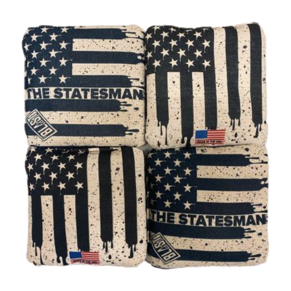 The Statesmen Pro Cornhole Bags (6/9).  Flat fill, smaller profile.