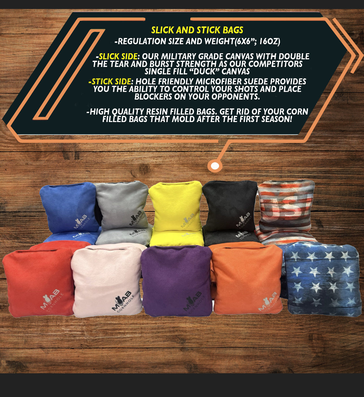 Slick & Stick Bags - pick your color!