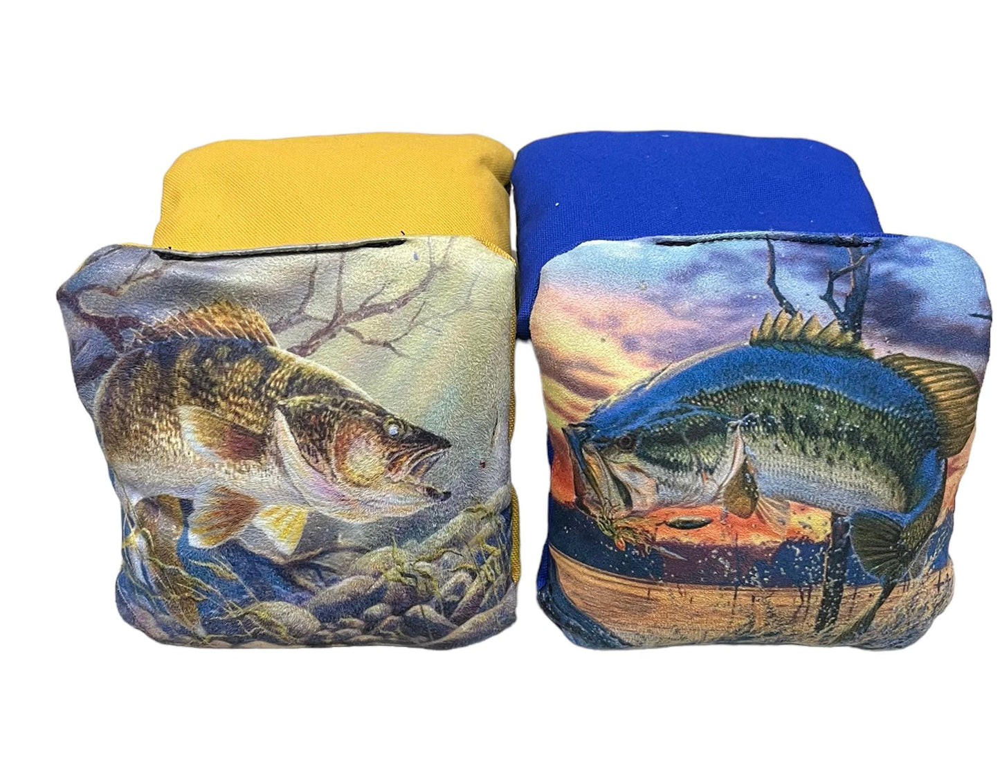 Walleye Fishing Themed Cornhole Boards