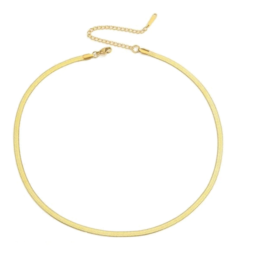 The Eliana Gold Snake Chain Necklace