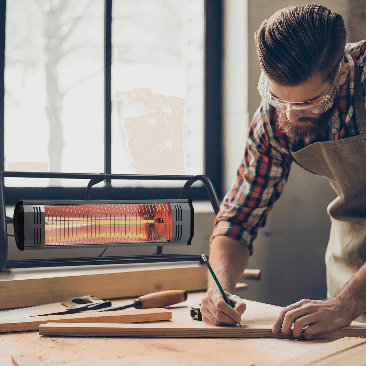 HS-1500-OTR Infrared Heater 1500-Watt Weatherproof Outdoor