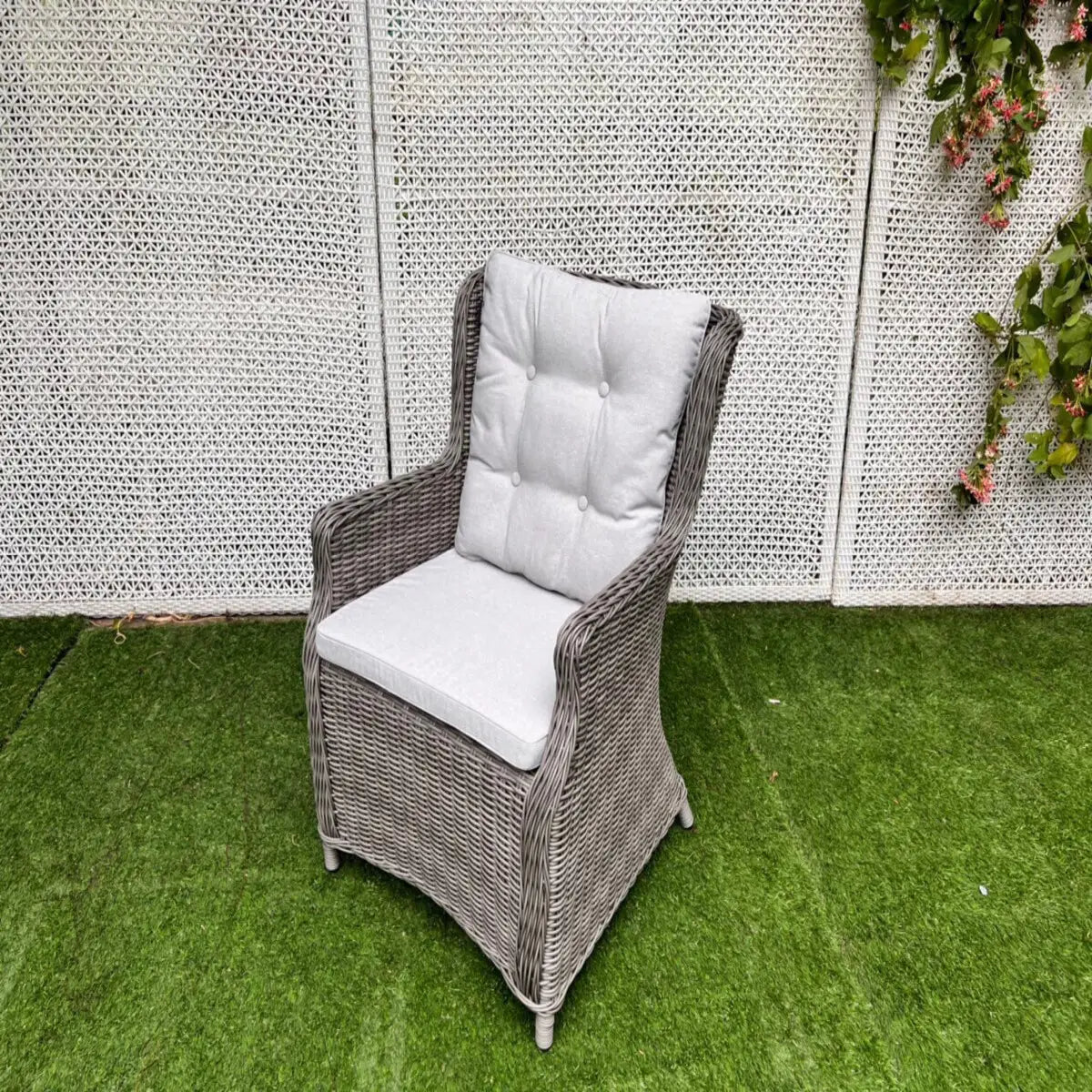 6 Piece Patio Rattan Dining Table