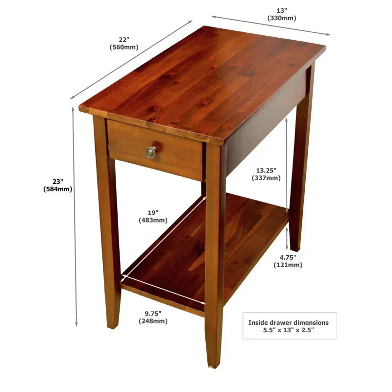 Aiydan Solid Wood with Storage