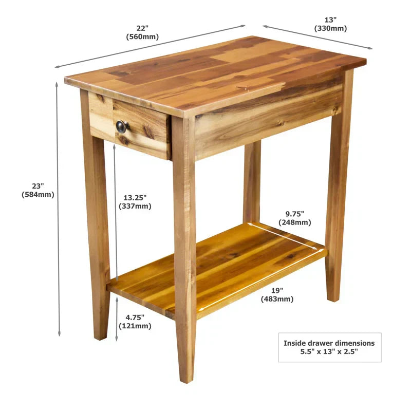 Aiydan Solid Wood with Storage