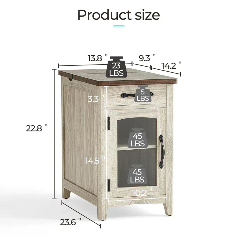 Aneshia End Table bohemian side table