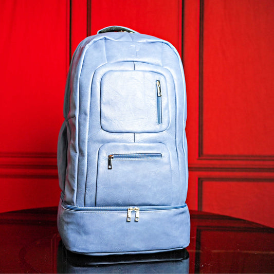 Baby Blue Leather Patented Carry-On Backpack (Only 300 Made)