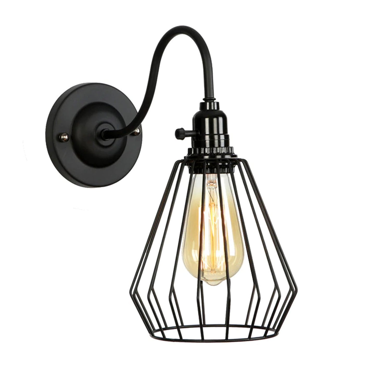 Black Cage wall lights ~2670