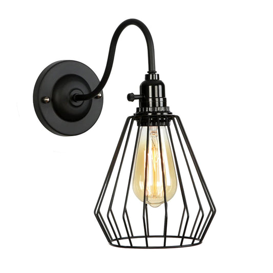 Black Cage wall lights ~2670