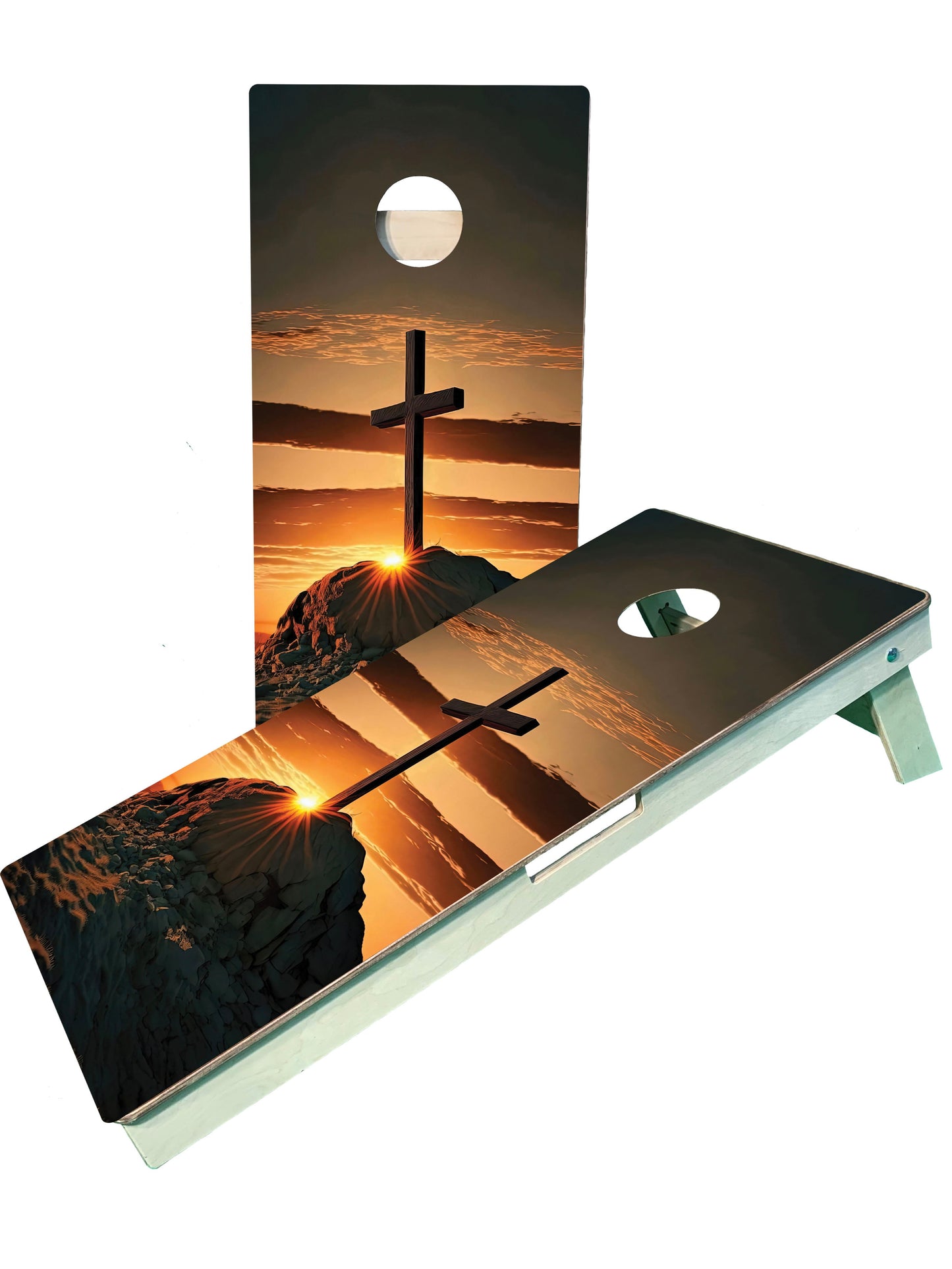 Cross Jesus Cornhole Boards