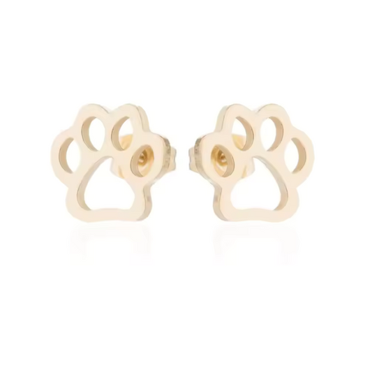 CharmedPaw Paw Print Stud Earrings