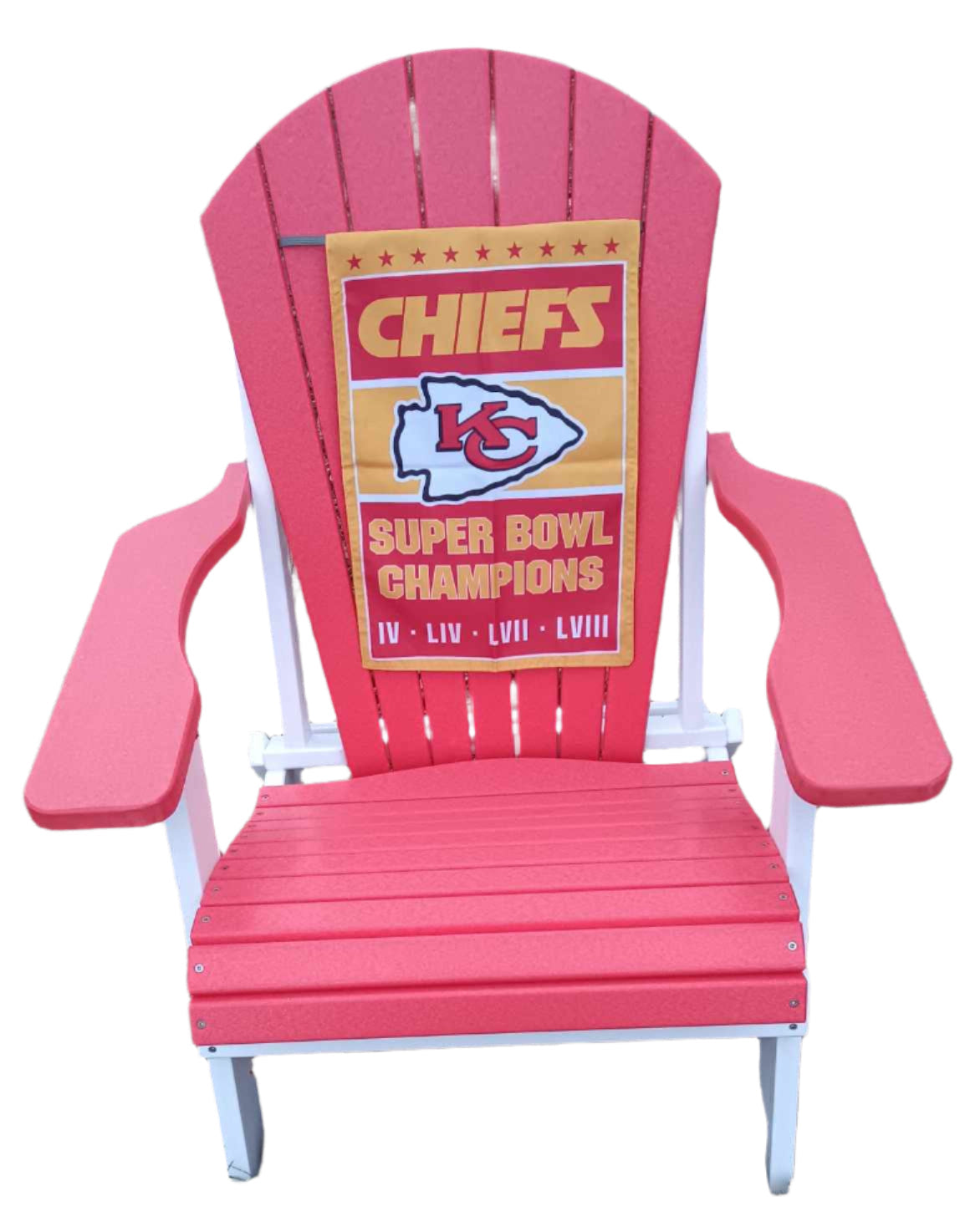 KC Chiefs team color Adirondack Folding Chair