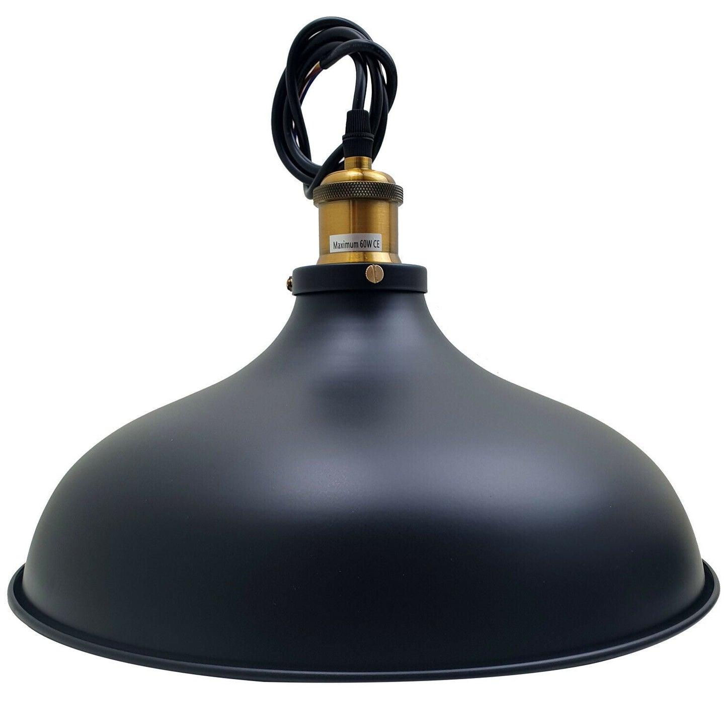 Industrial Pendant Light Black Vintage Hanging Pendant Lights Retro Lamp Fixtures~1955