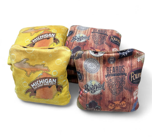 Michigan Brewery Cornhole Bags (set of 8)