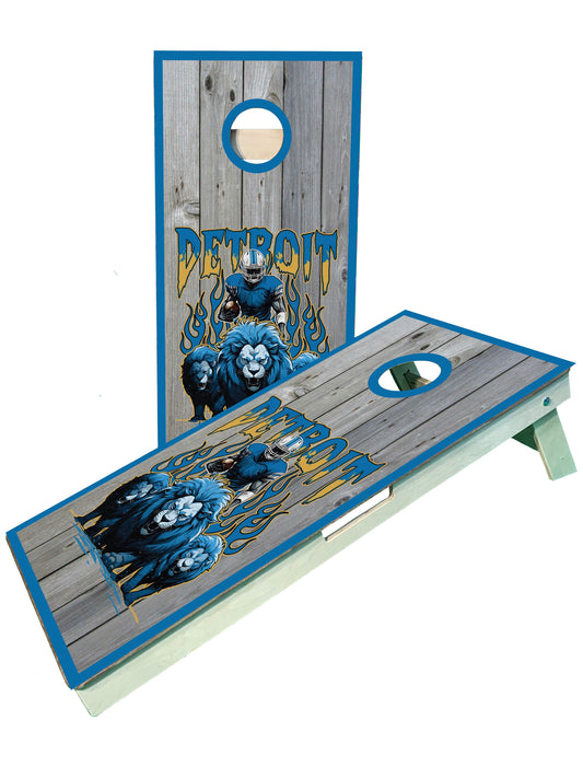 Detroit Football Team Pro Cornhole Boards