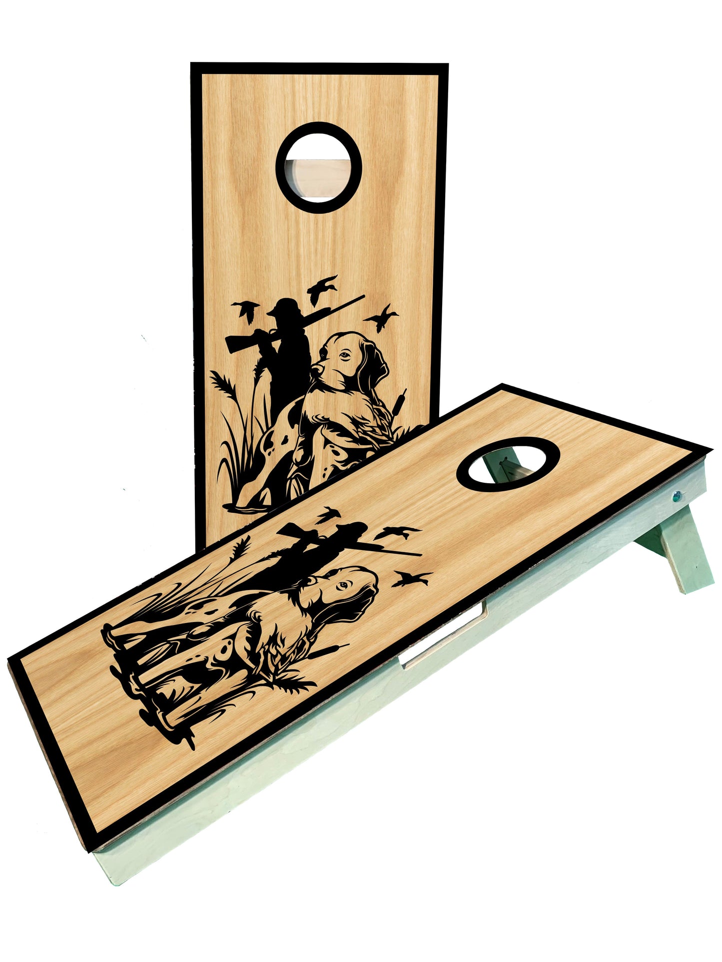 Duck Hunting With Dog Cornhole Boards