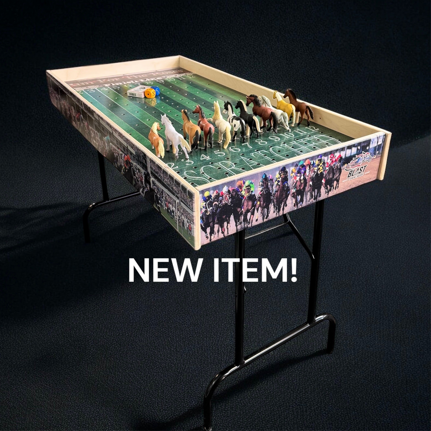 Less than Perfect - Turf Theme Jumbo Horse Game with Printed Rails