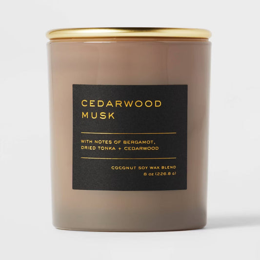 Cedarwood Musk Black Label Jar Candle