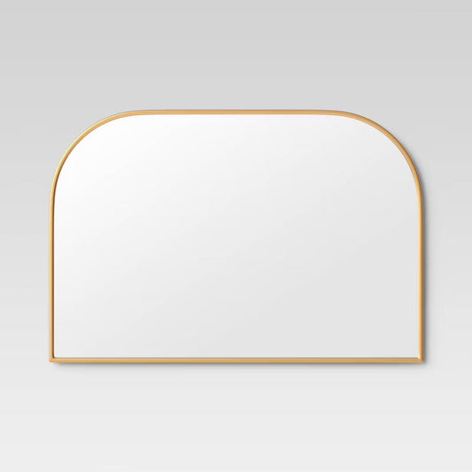 36" x 24" Over the Mantel Mirror - Gold