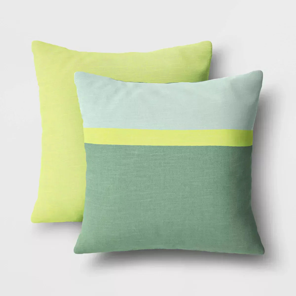 2pk Woven Cotton Throw Pillows