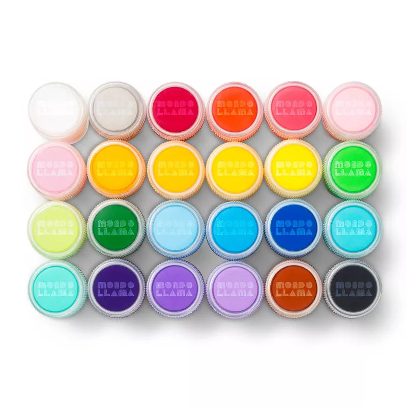 24ct Acrylic Paint Set Classic Colors Non-Toxic Water-Based Craft Paint for Adults, Multicolor