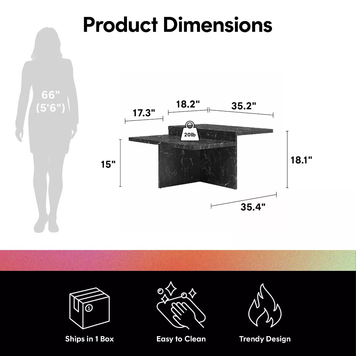 Brielle Two-Tiered Coffee Table