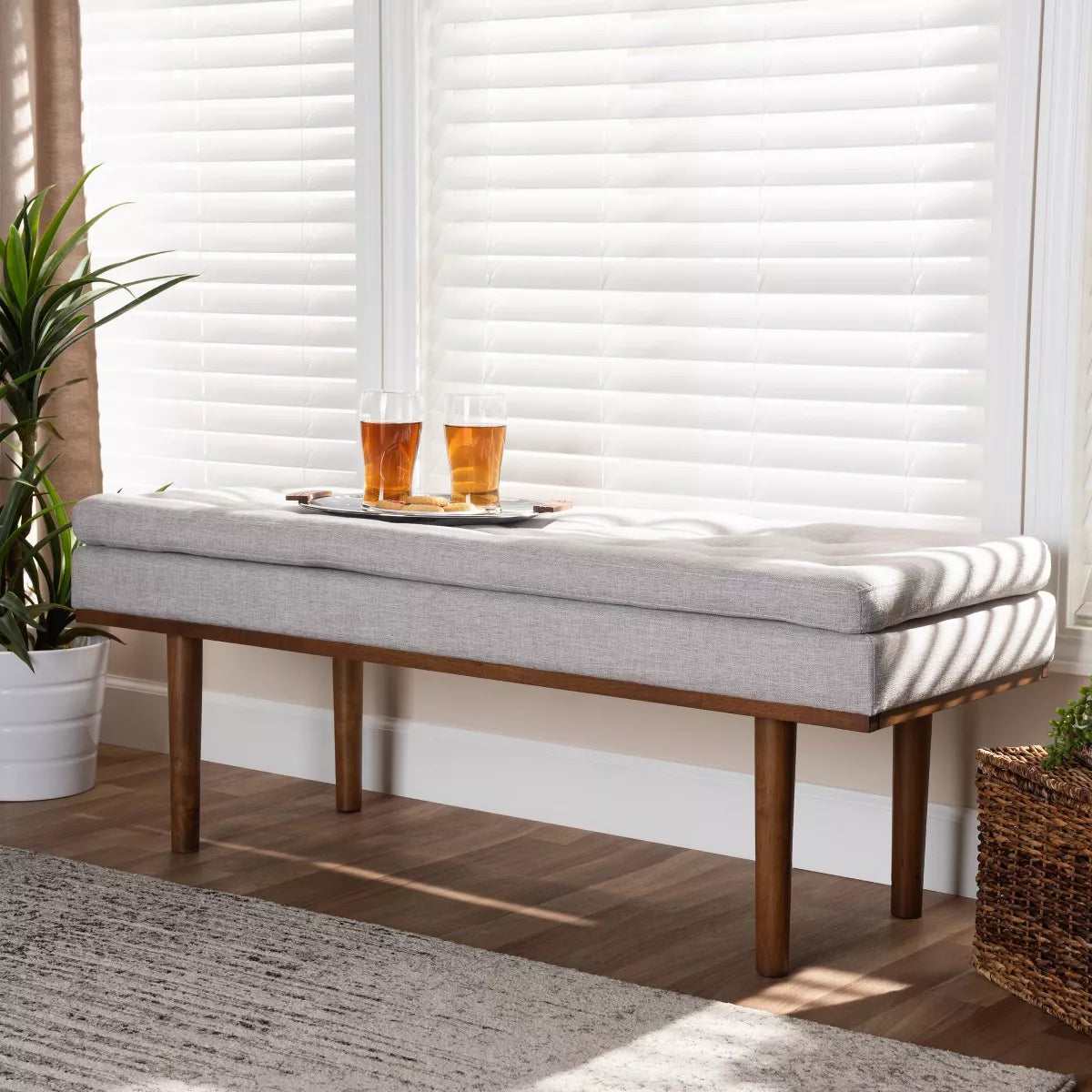 Arne Walnut Finished Bench