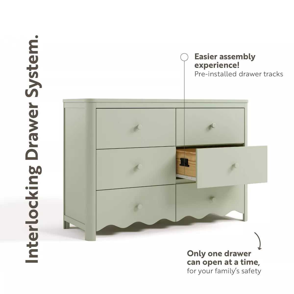 Casablanca 6-Drawer Double Dresser
