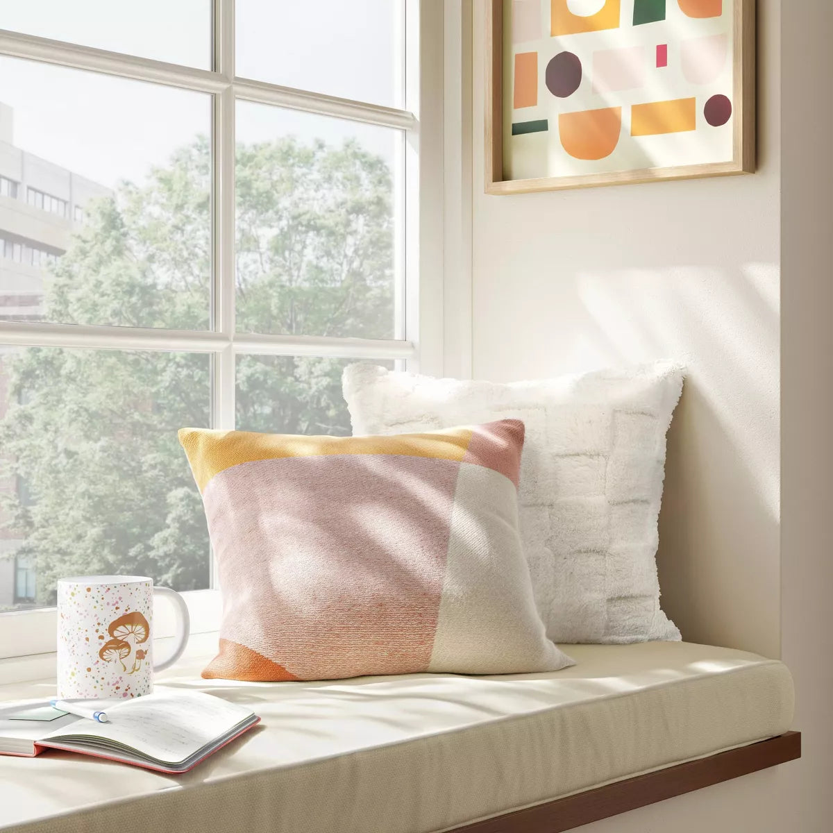 Blocked Woven Cotton Square