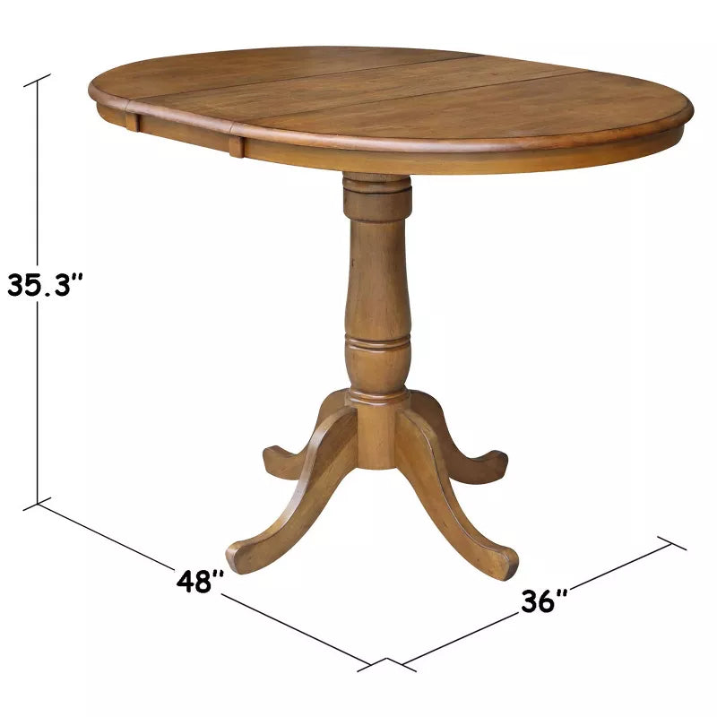 36" Round Counter Height Dining Table