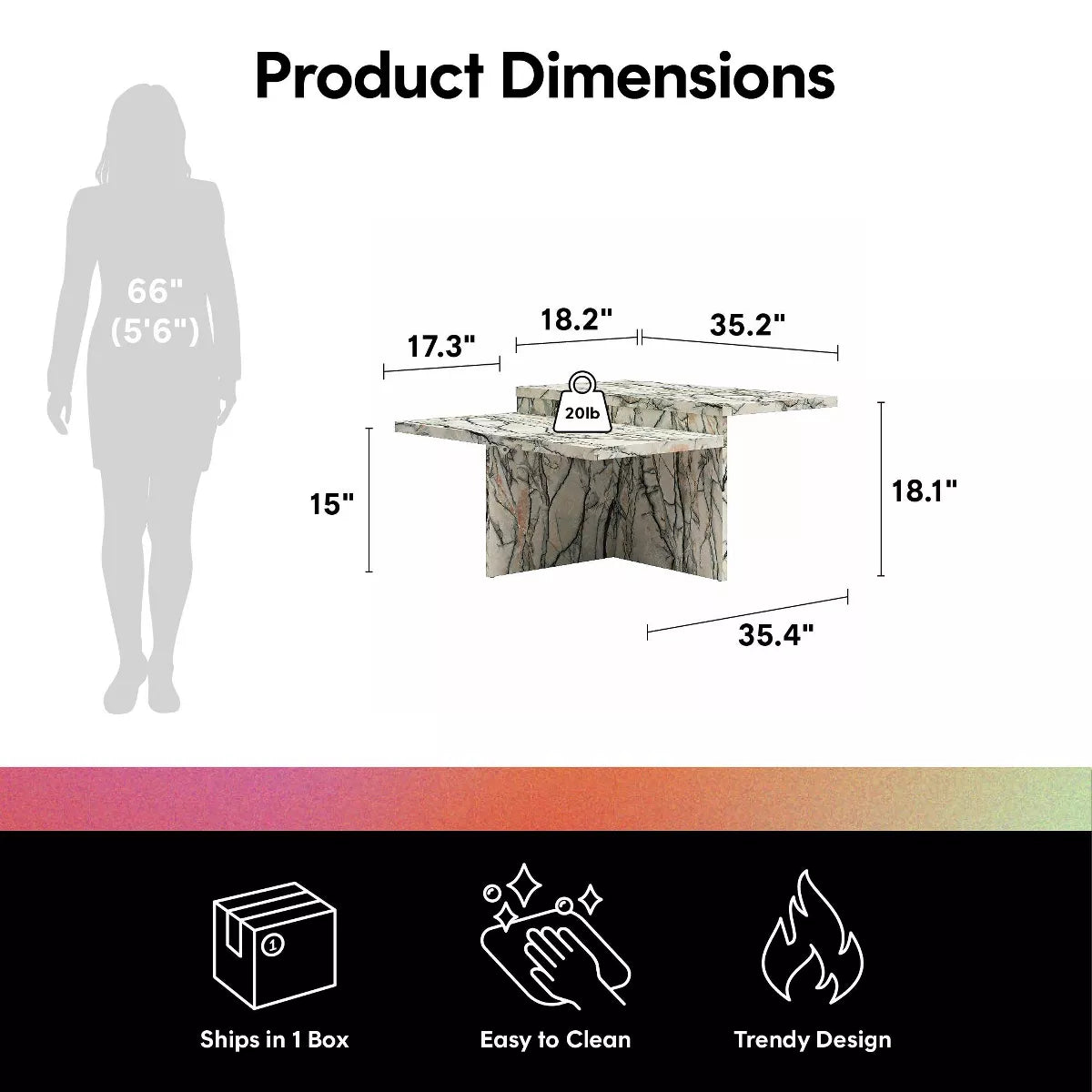 Brielle Two-Tiered Coffee Table