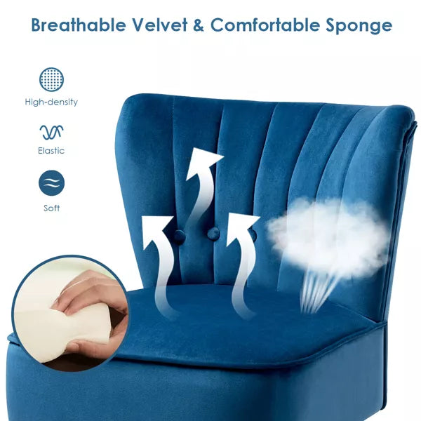 Accent Chair Tufted Velvet