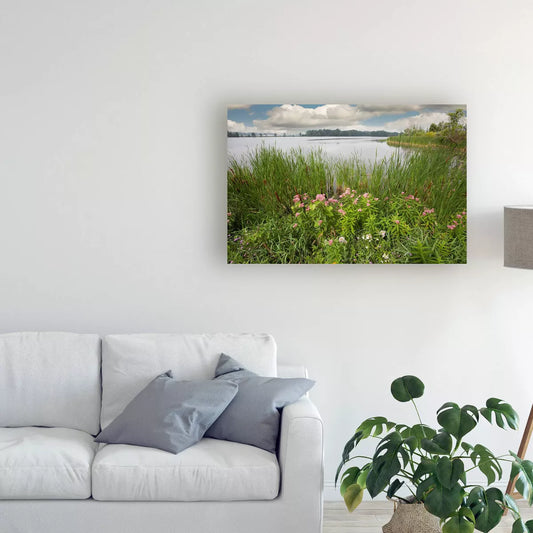 12" x 19" St. Joseph River Centreville Michigan by Monte Nagler - Ennovanest Canvas Wall Painting, Unframed Digital Artwork