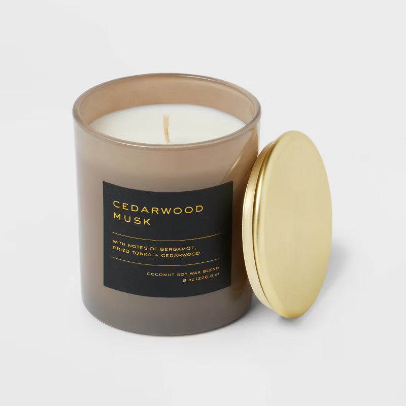 Cedarwood Musk Black Label Jar Candle