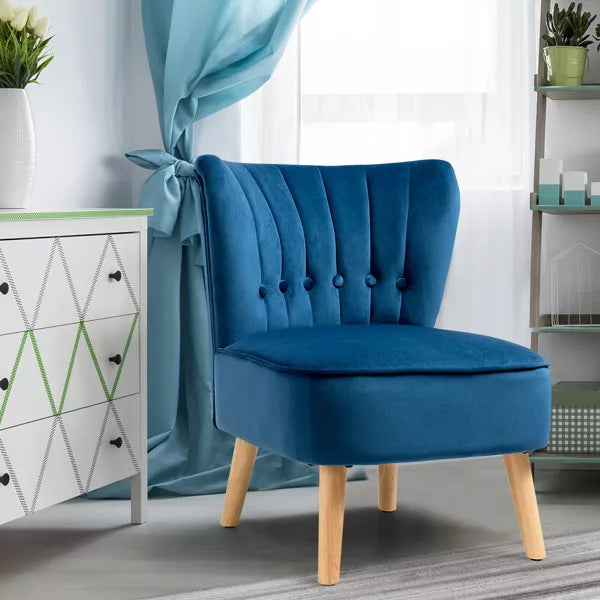 Accent Chair Tufted Velvet