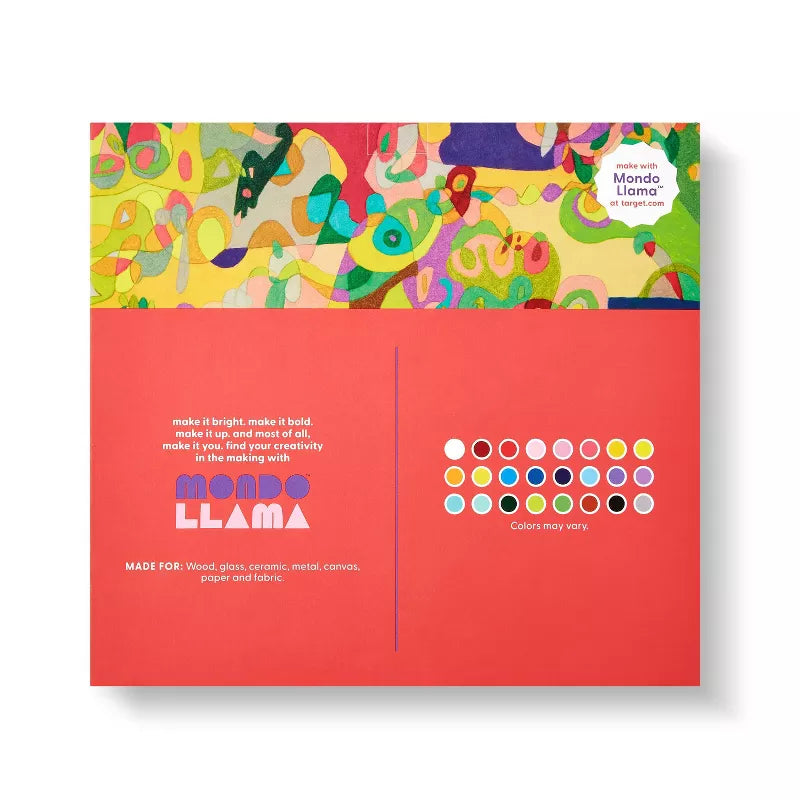 24ct Acrylic Paint Set Classic Colors Non-Toxic Water-Based Craft Paint for Adults, Multicolor