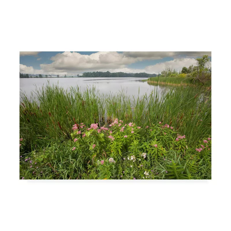 12" x 19" St. Joseph River Centreville Michigan by Monte Nagler - Ennovanest Canvas Wall Painting, Unframed Digital Artwork