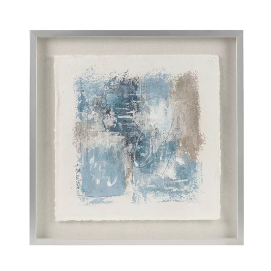 Ashlar Hand Painted Abstract Framed Glass & Matted Wall Art