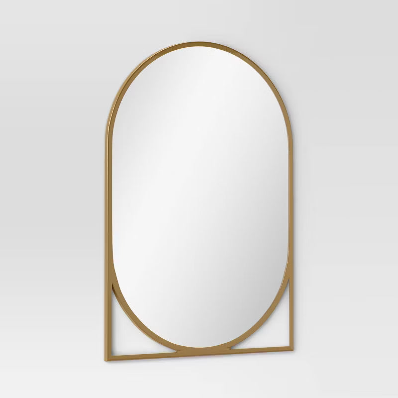 20" x 30" Decorative Wall Mirror Gold