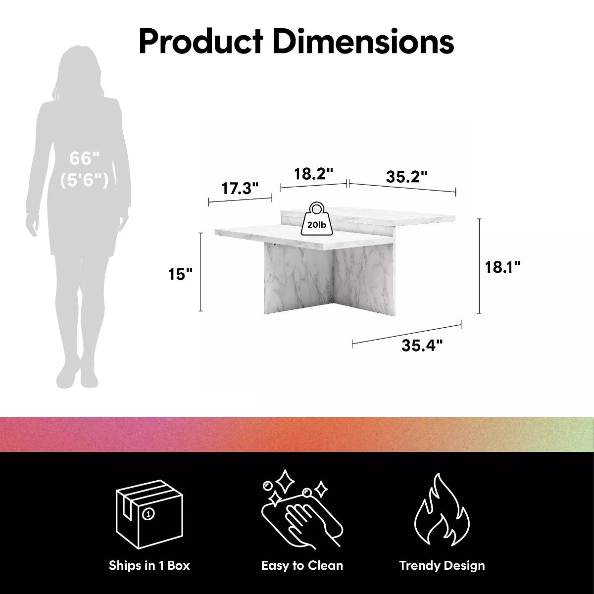 Brielle Two-Tiered Coffee Table