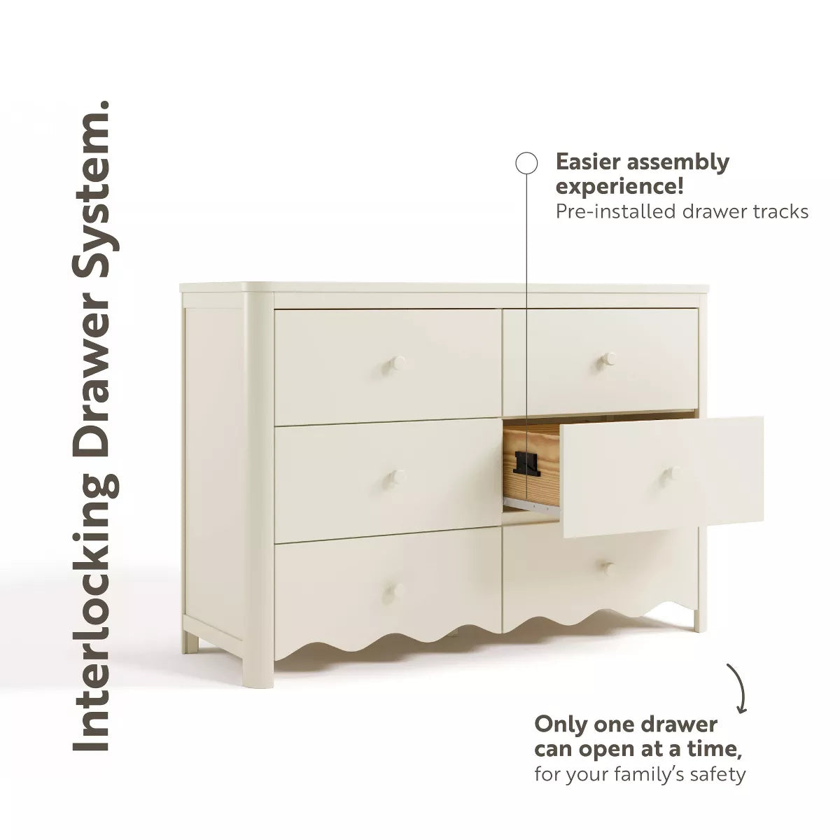 Casablanca 6-Drawer Double Dresser