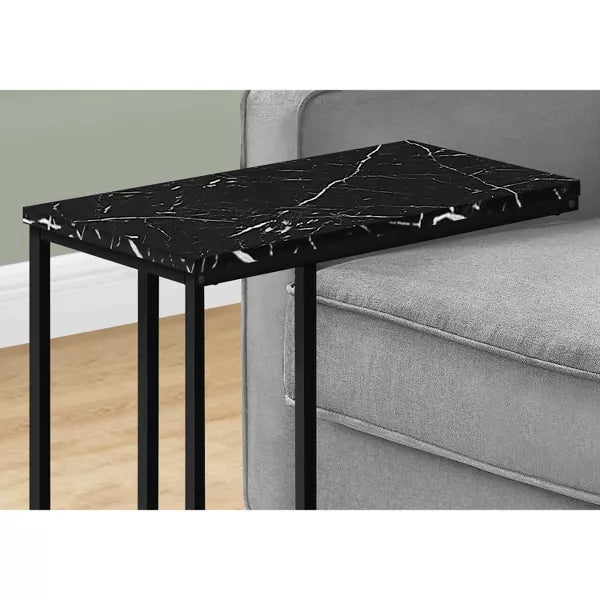 Black Marble End Side Table