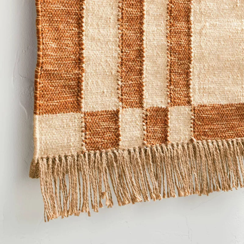 Boho Jute Woven Wall Art | Handmade Jute & Polyester Wall Hanging