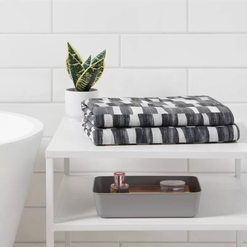 Blocks Waffle Towel
